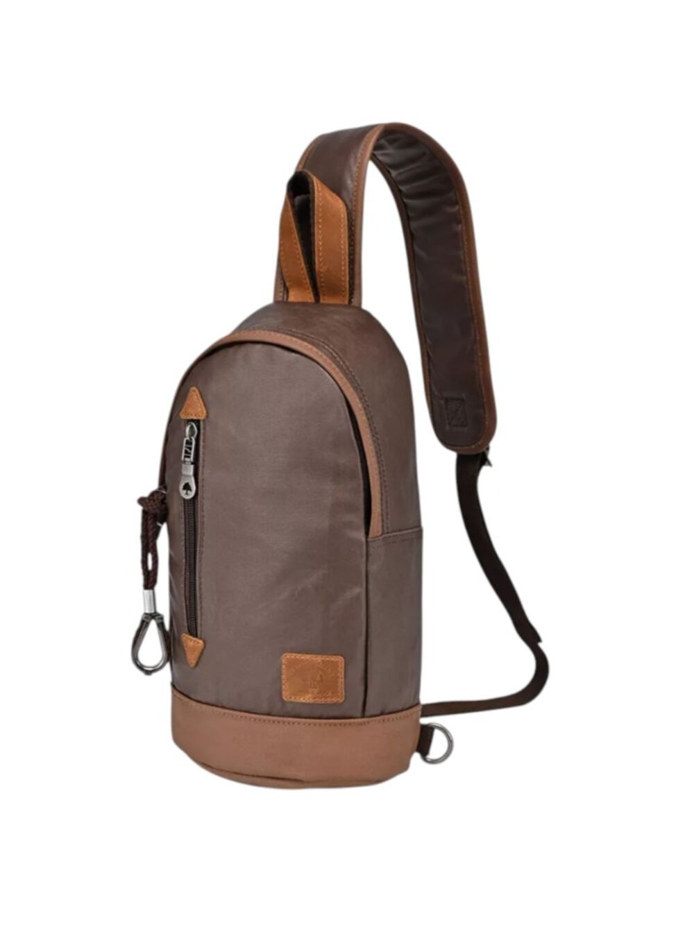 TSD The Same Direction Brand Urban Light Coated Canvas & Leather Sling Bag - Picture 4 of 5